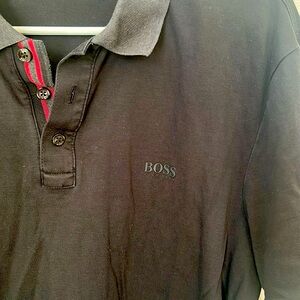 BOSS Men's Black Polo Shirt